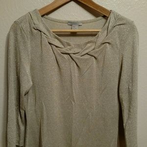 H&M sparkly top, size medium.  Metallic.